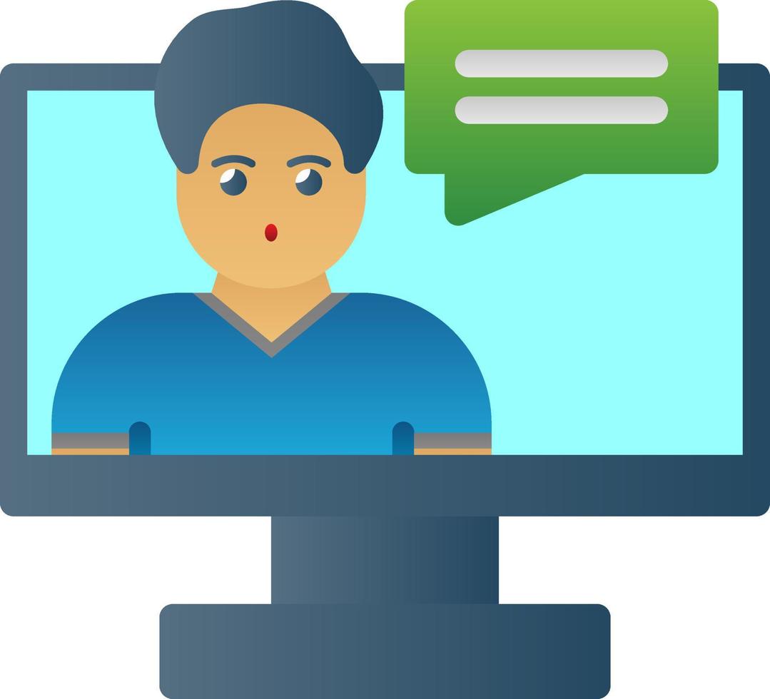 Digital Man Vector Icon Design