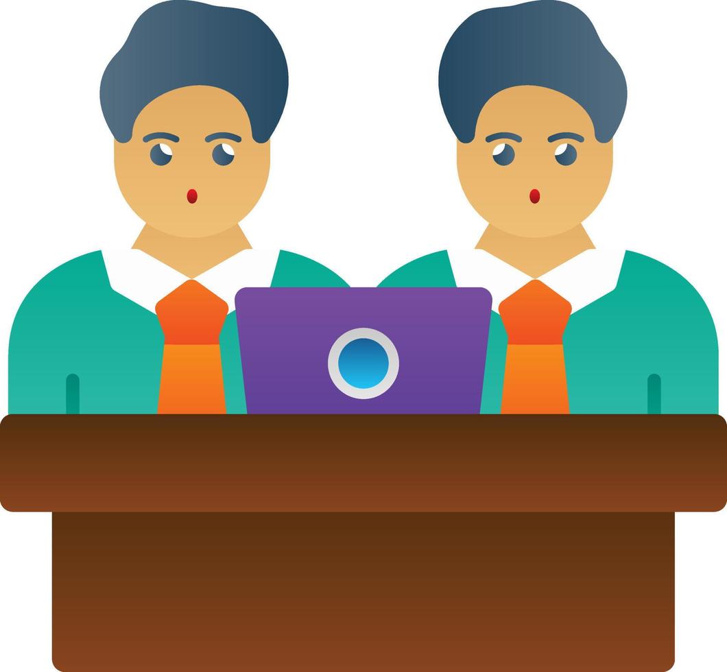 Colleagues Vector Icon Design