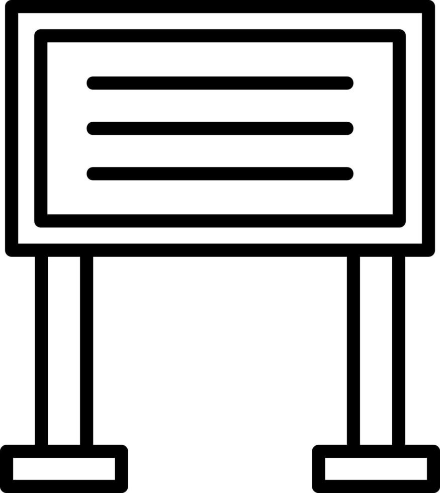 Sign Board Vector Icon Design