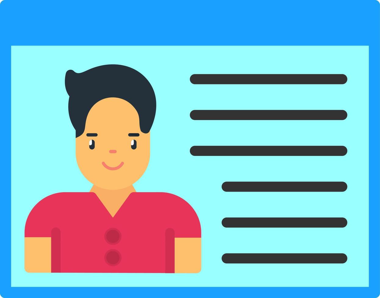 Identification Cards Vector Icon Design
