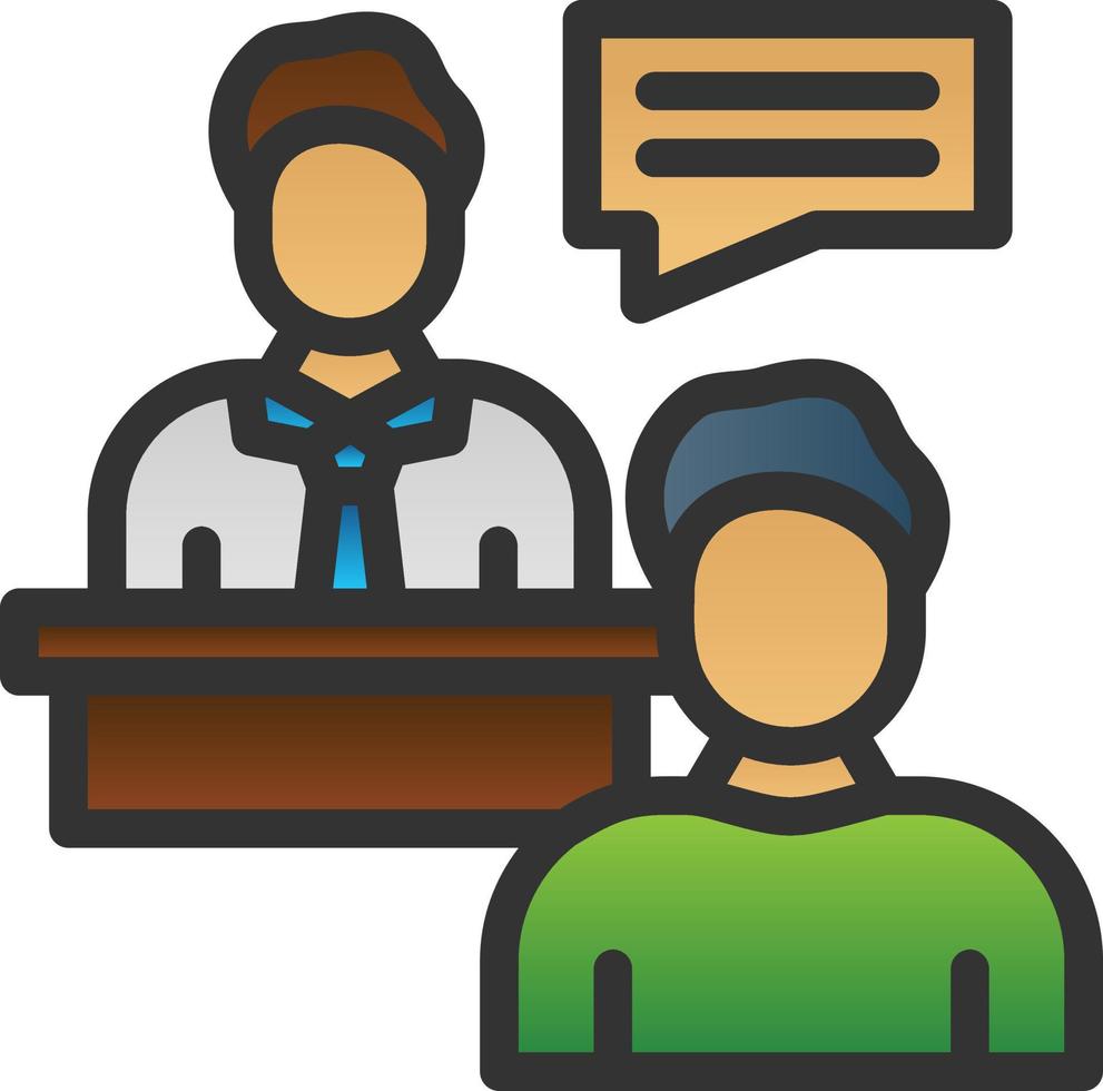 Client Meeting Vector Icon Design