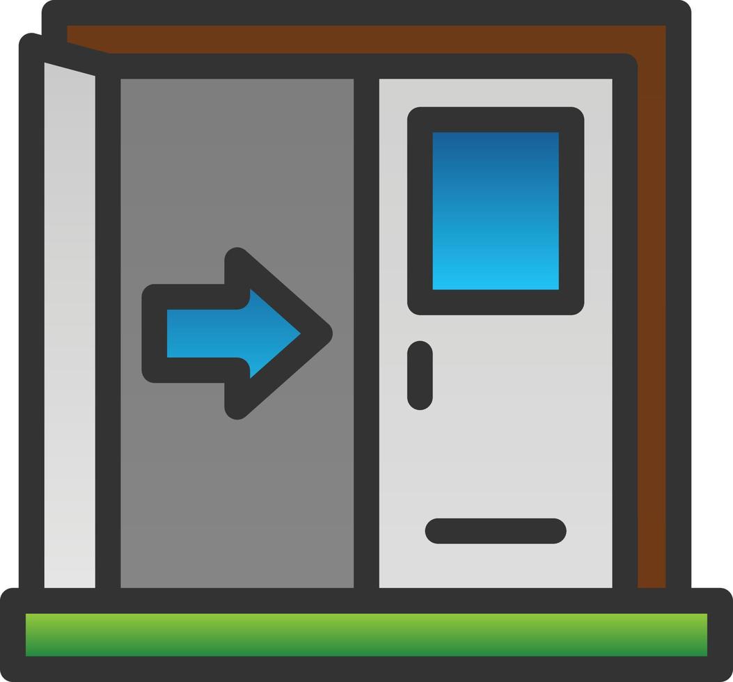 Exit Vector Icon Design