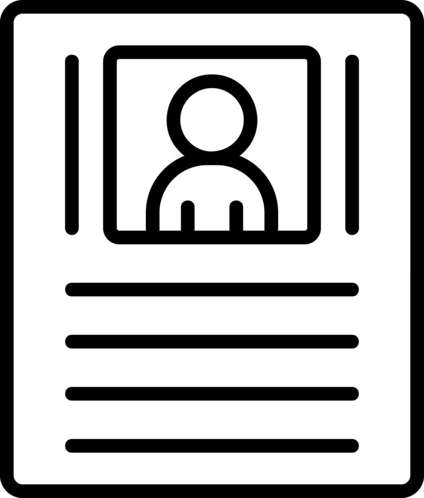 Resume Vector Icon Design