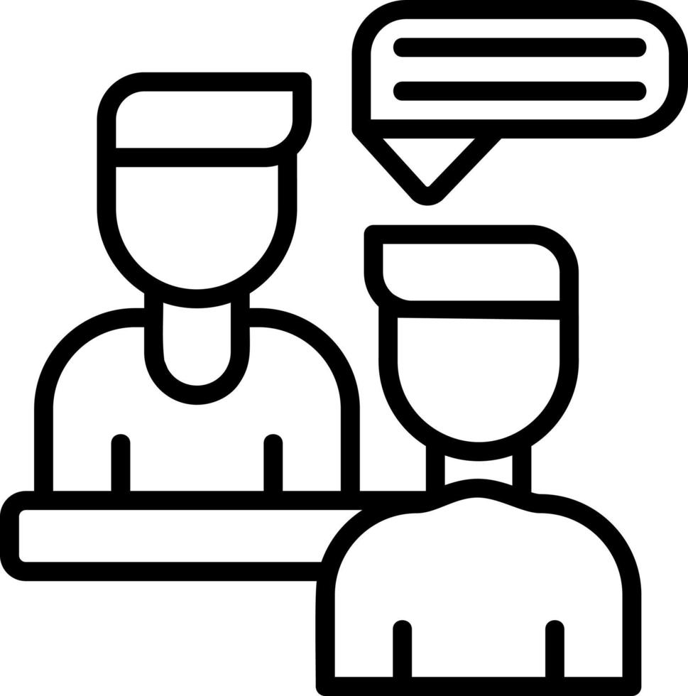 Interview Vector Icon Design
