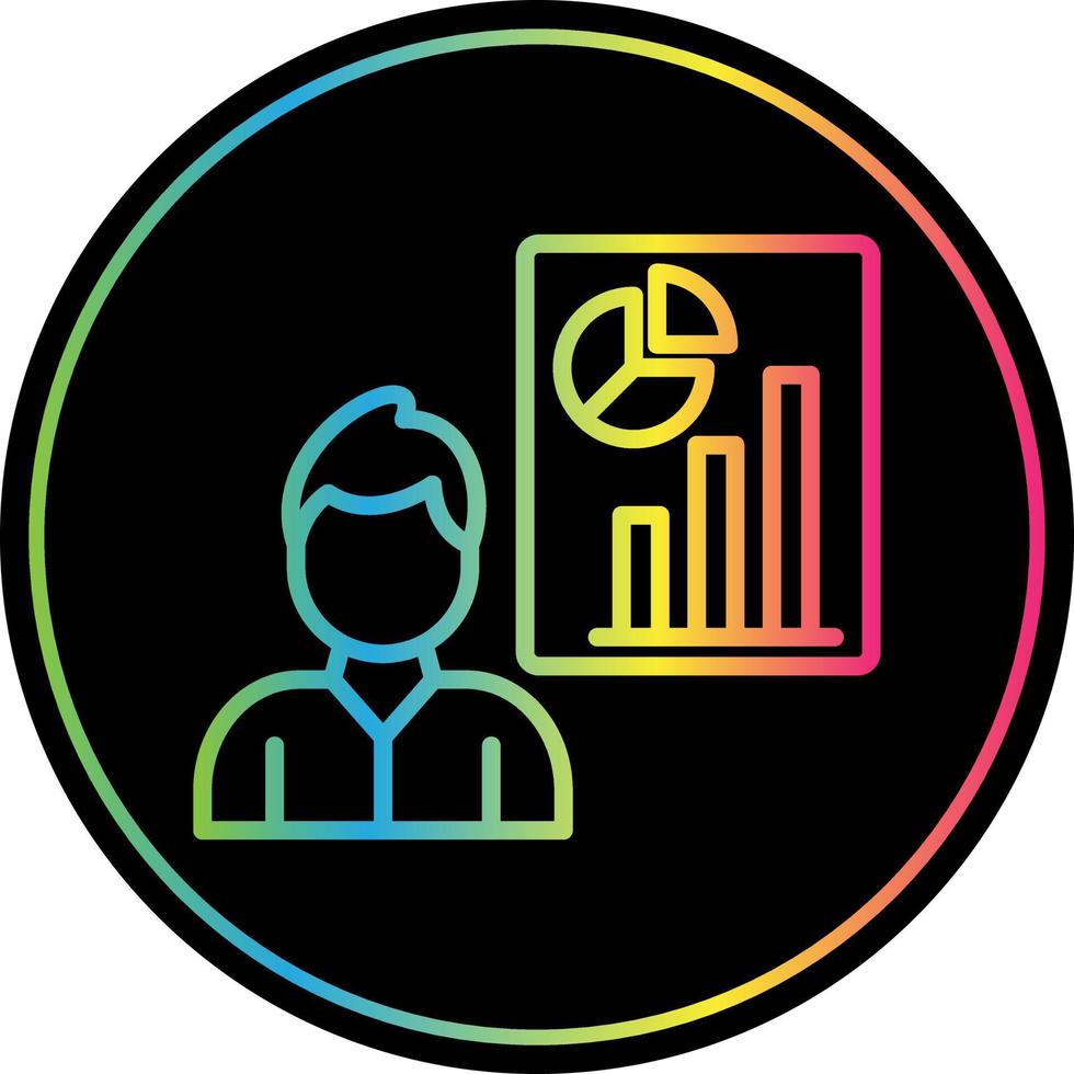 Analyst Vector Icon Design