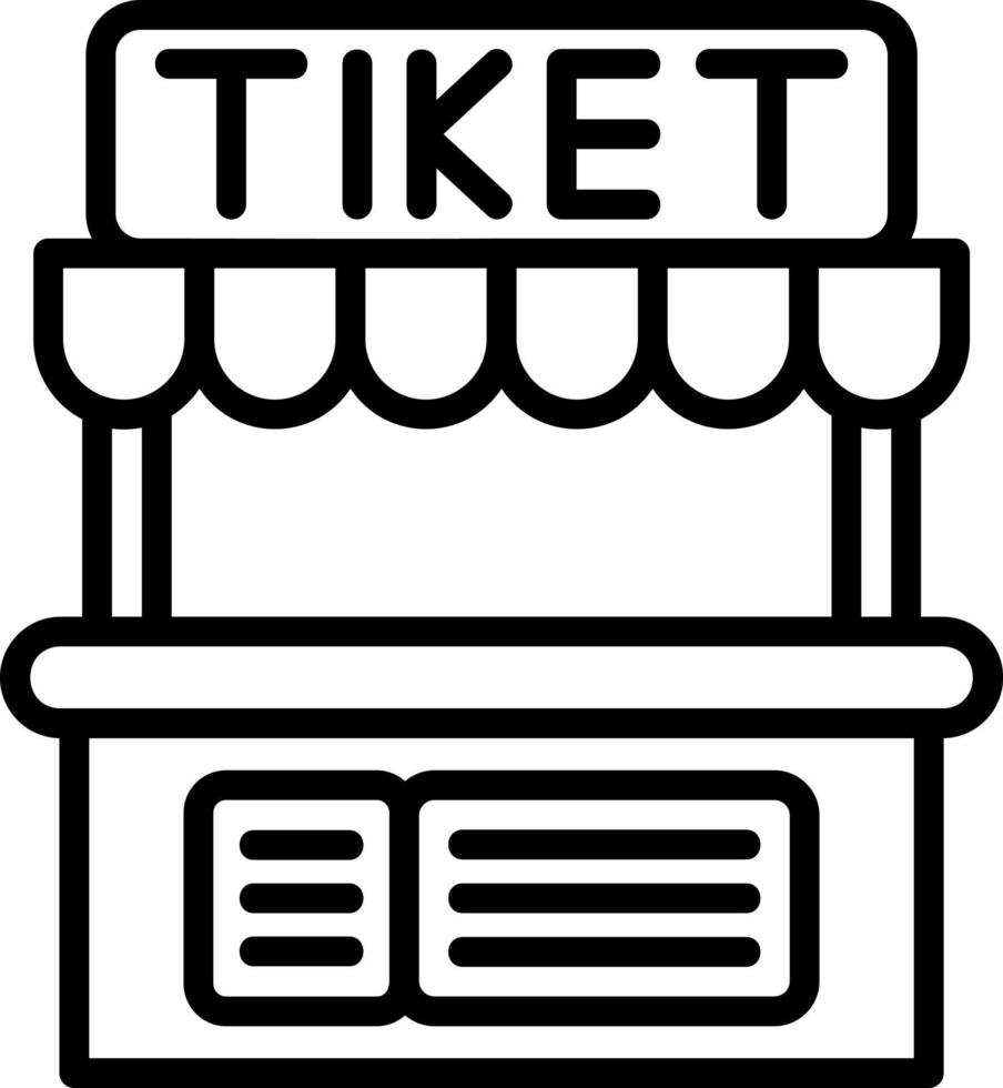 Ticket Office Vector Icon Design