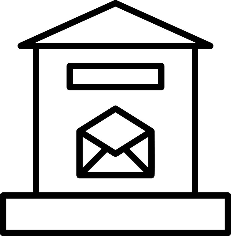 diseño de icono de vector de caja de letra