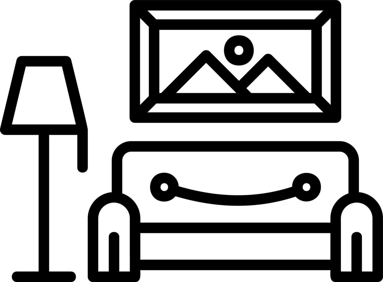 Living Room Vector Icon Design