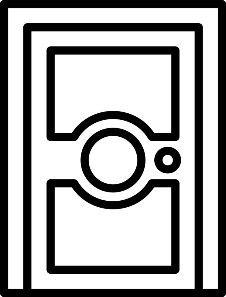 diseño de icono de vector de puerta