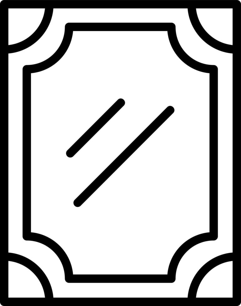 diseño de icono de vector de espejo