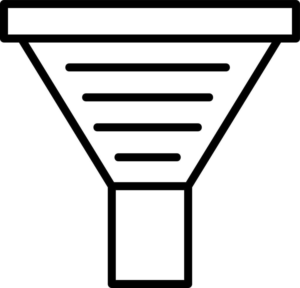 Funnel Vector Icon Design