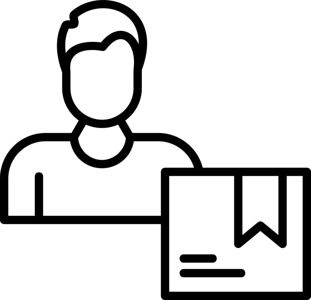 Delivery Boy Vector Icon Design