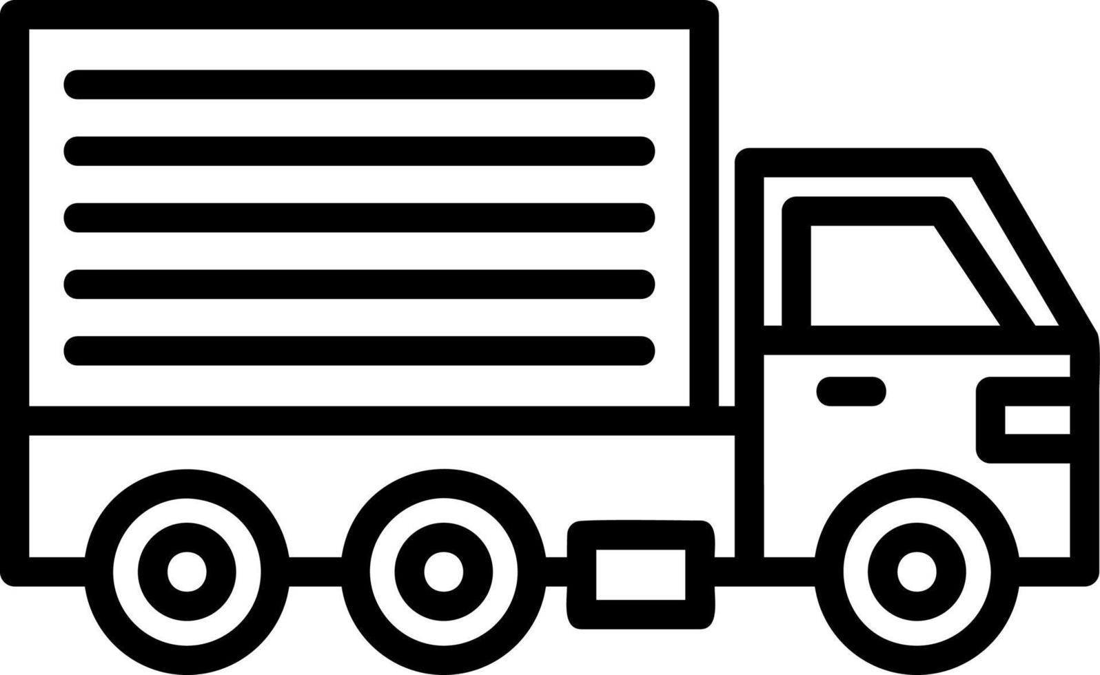 Cargo Truck Vector Icon Design