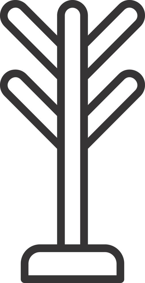 Coat Rack Vector Icon Design