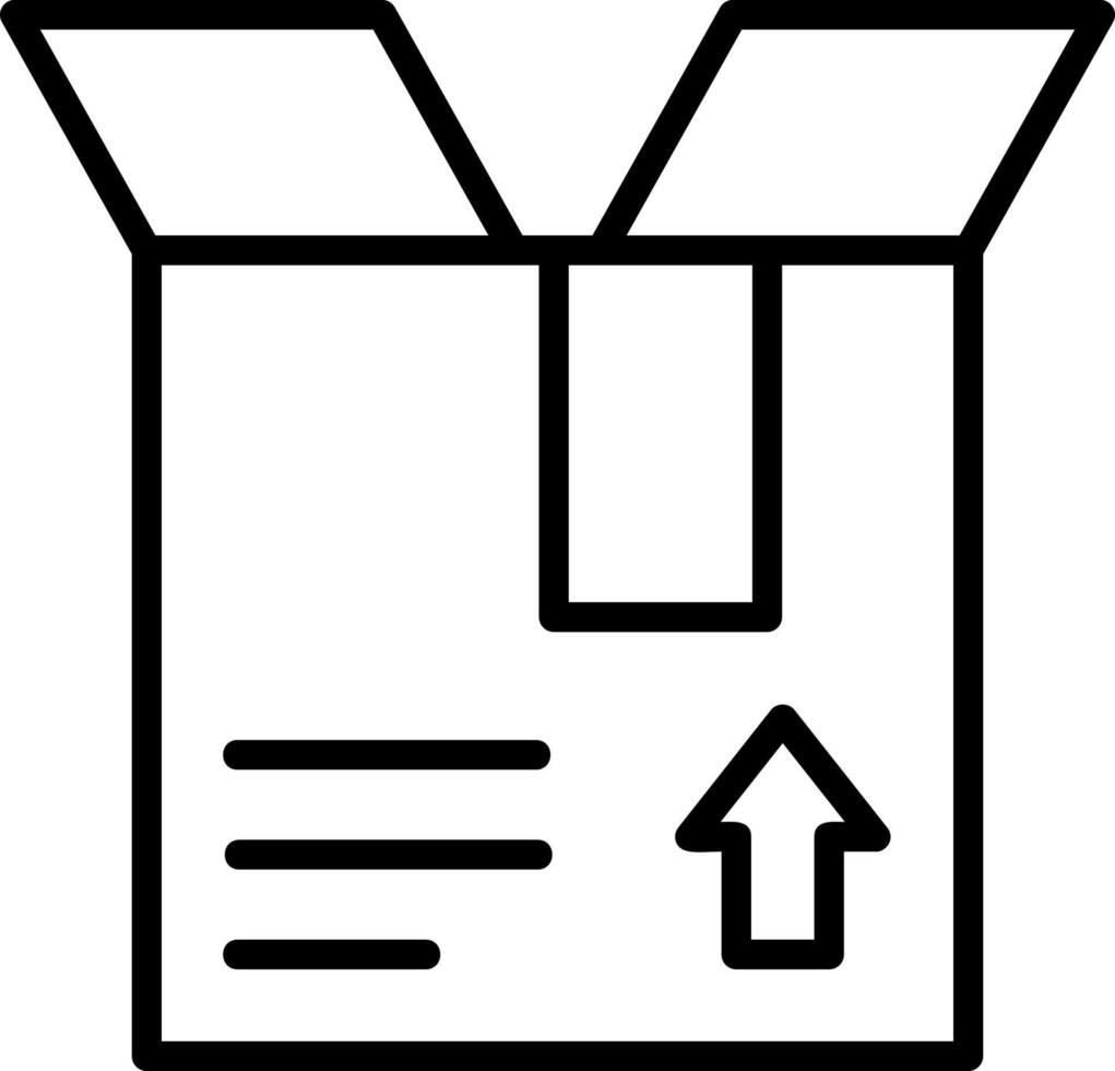 Open Box Vector Icon Design