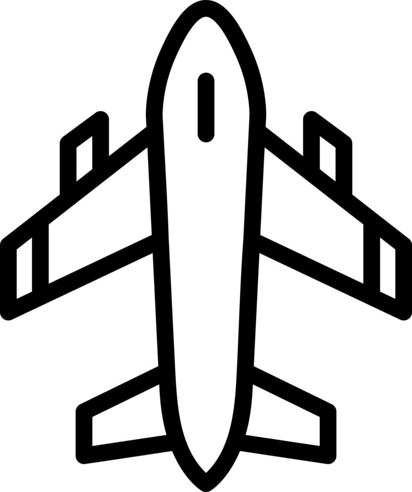 diseño de icono de vector de avión