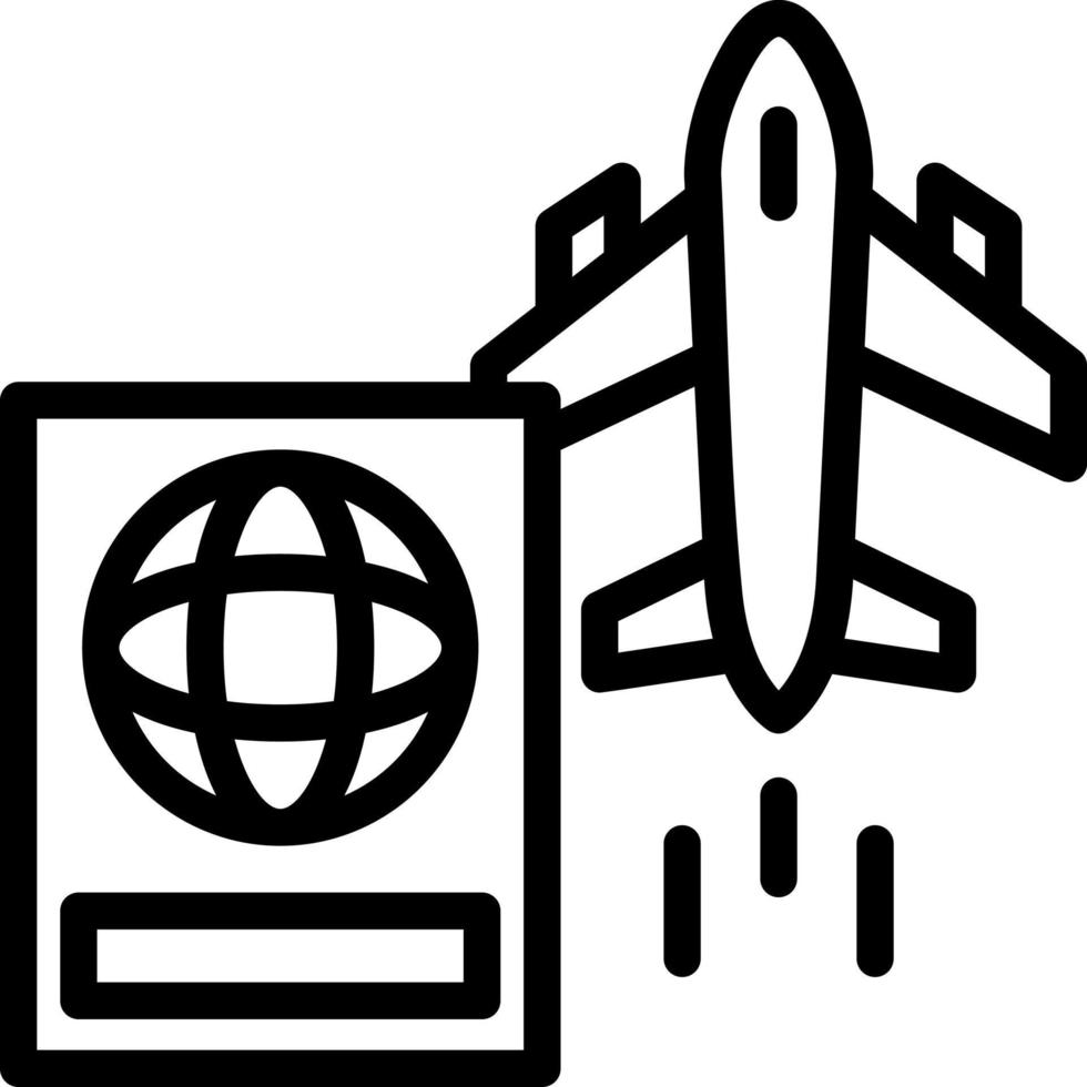 International Flights Vector Icon Design