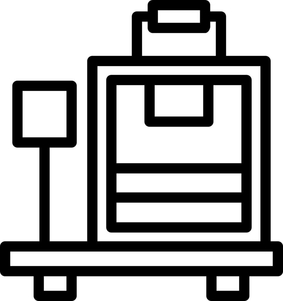 Luggage Scale Vector Icon Design