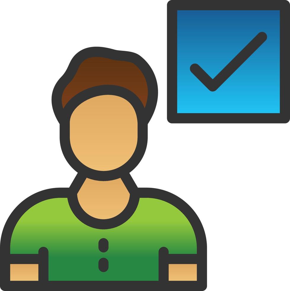 Correct User Vector Icon Design