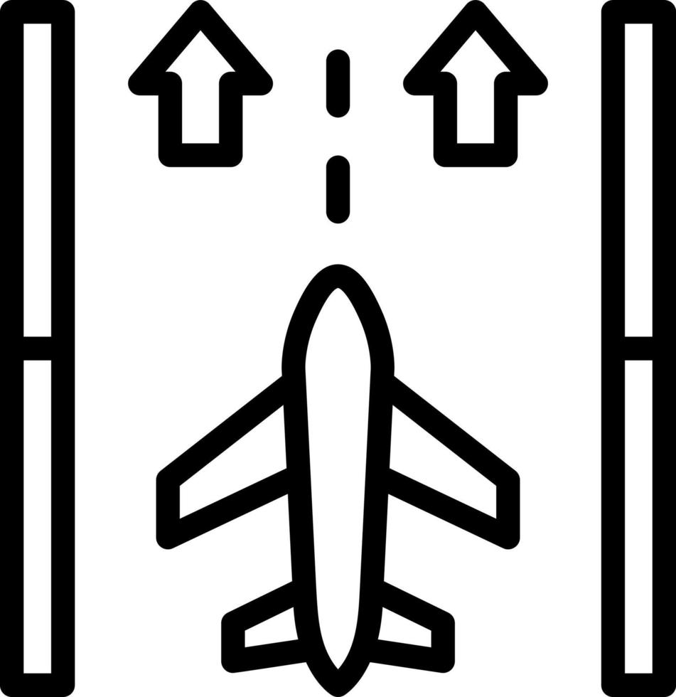 Runway Vector Icon Design