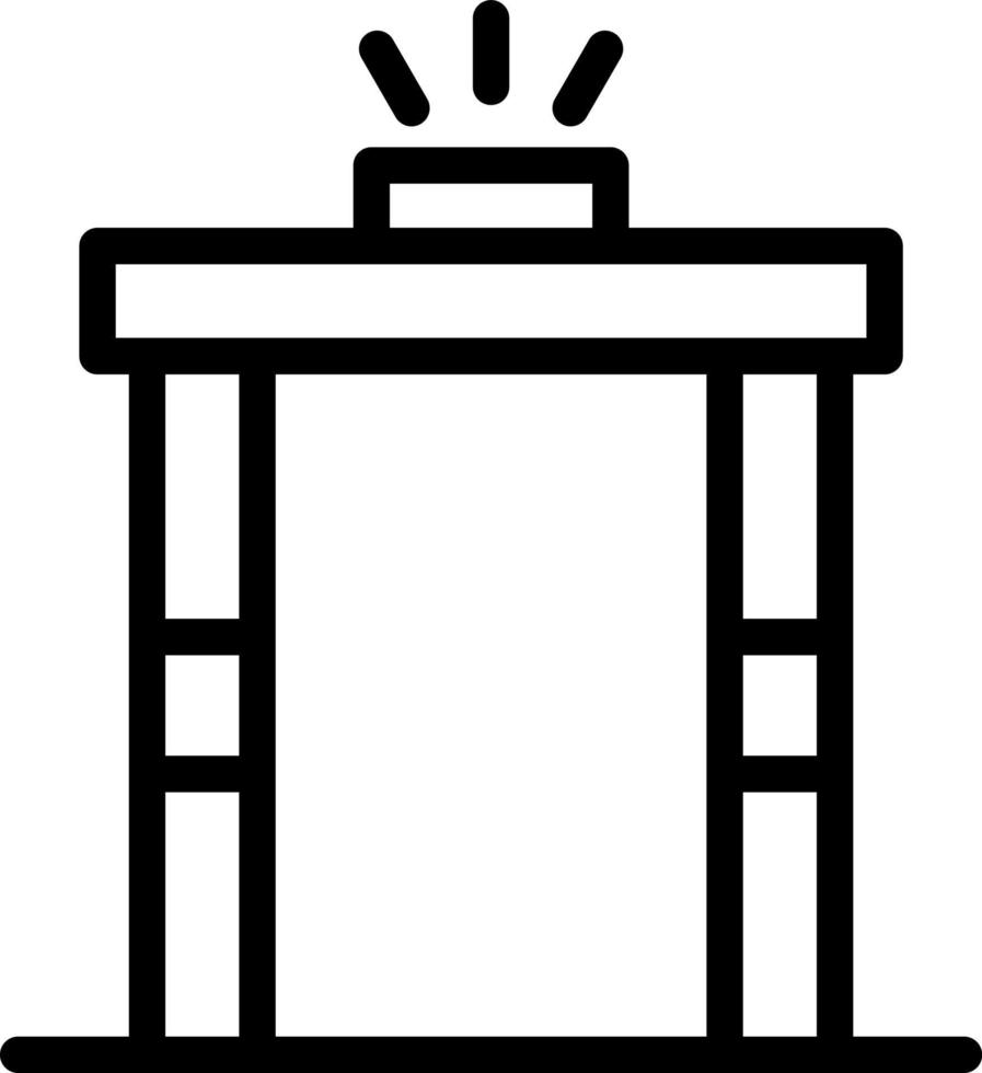 Metal Detector Vector Icon Design