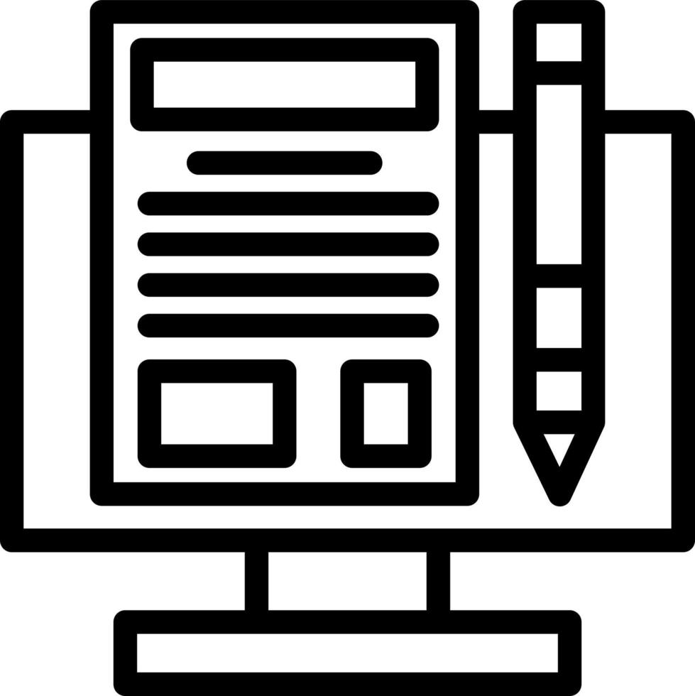 Making Blog Vector Icon Design