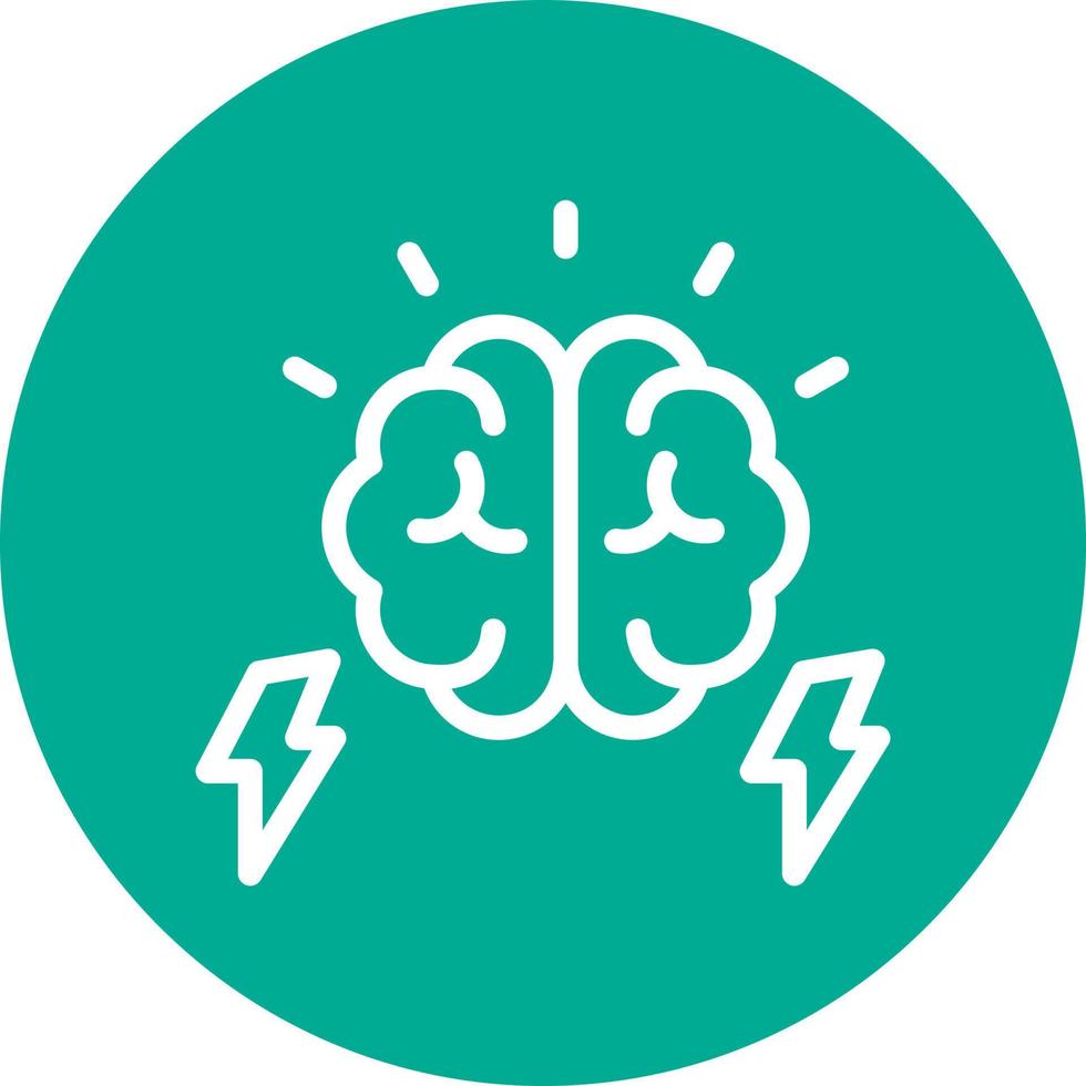 Brain Power Vector Icon Design