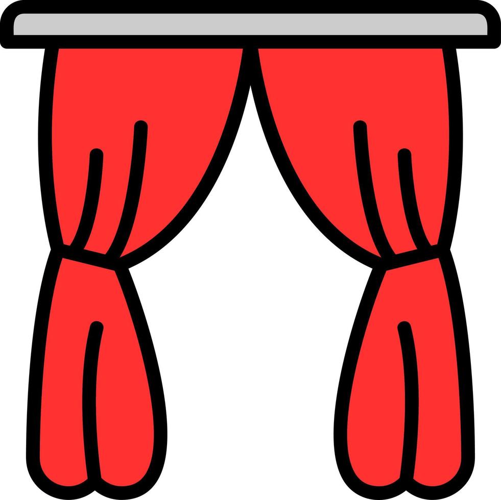Curtain Vector Icon Design