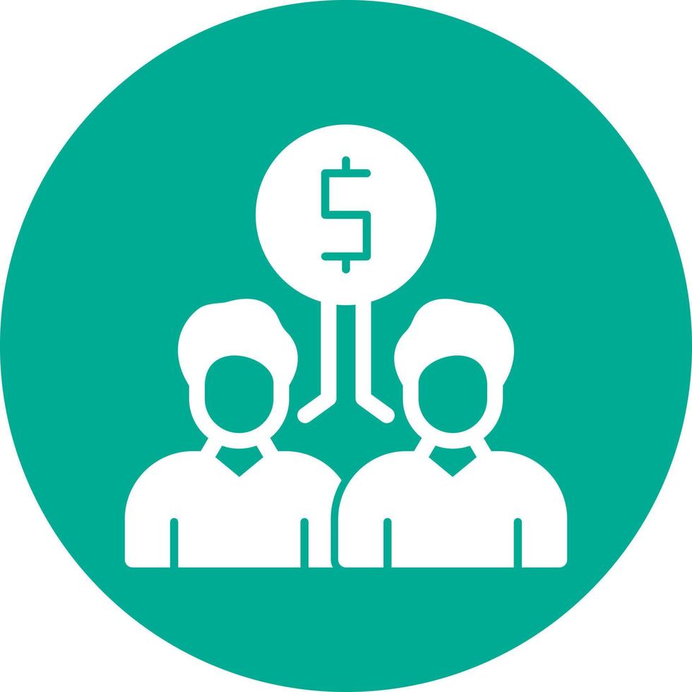 Income Distribution Vector Icon Design