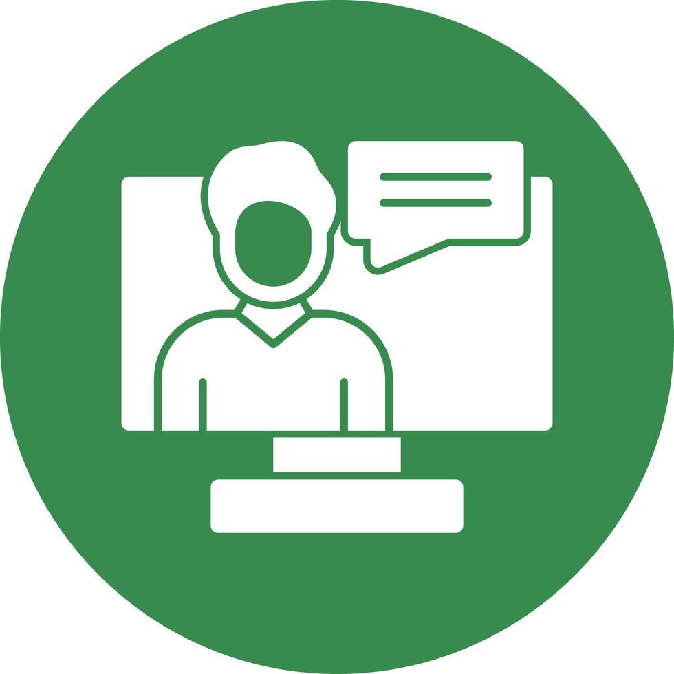 Digital Man Vector Icon Design