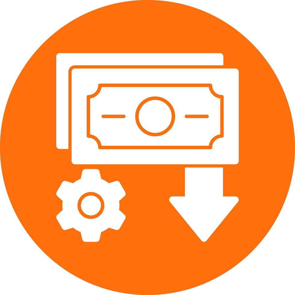 Income Settings Vector Icon Design