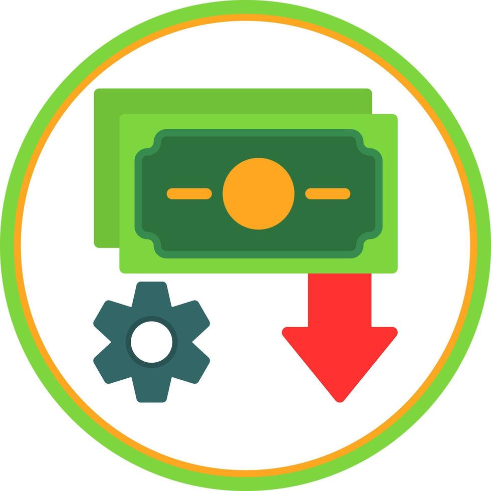 Income Settings Vector Icon Design