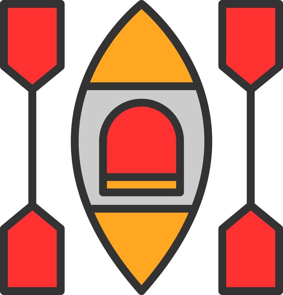 Kayak Vector Icon Design