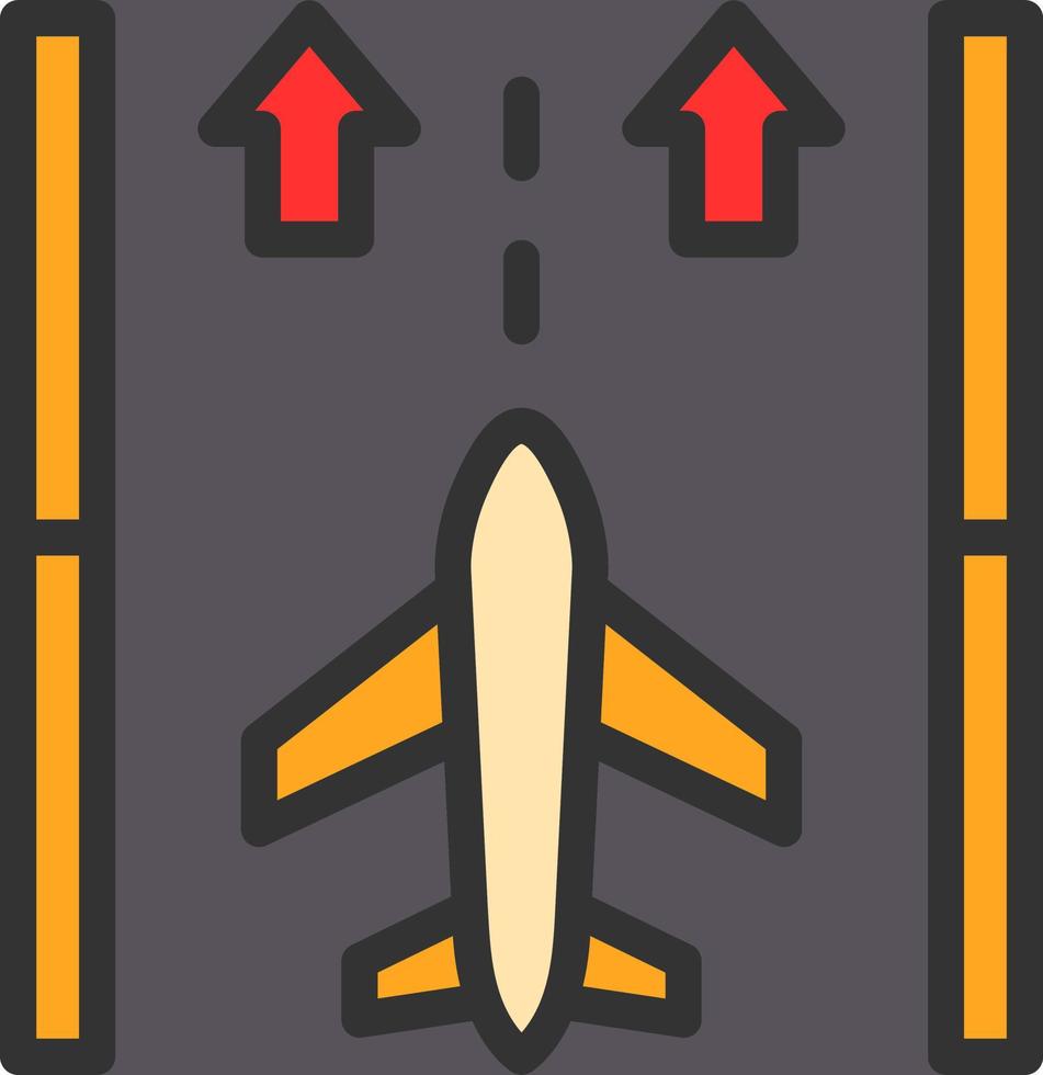 Runway Vector Icon Design