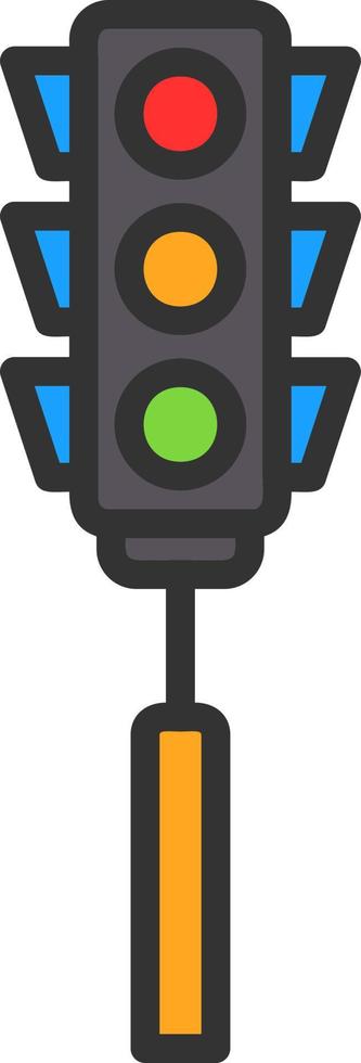Traffic Lights Vector Icon Design