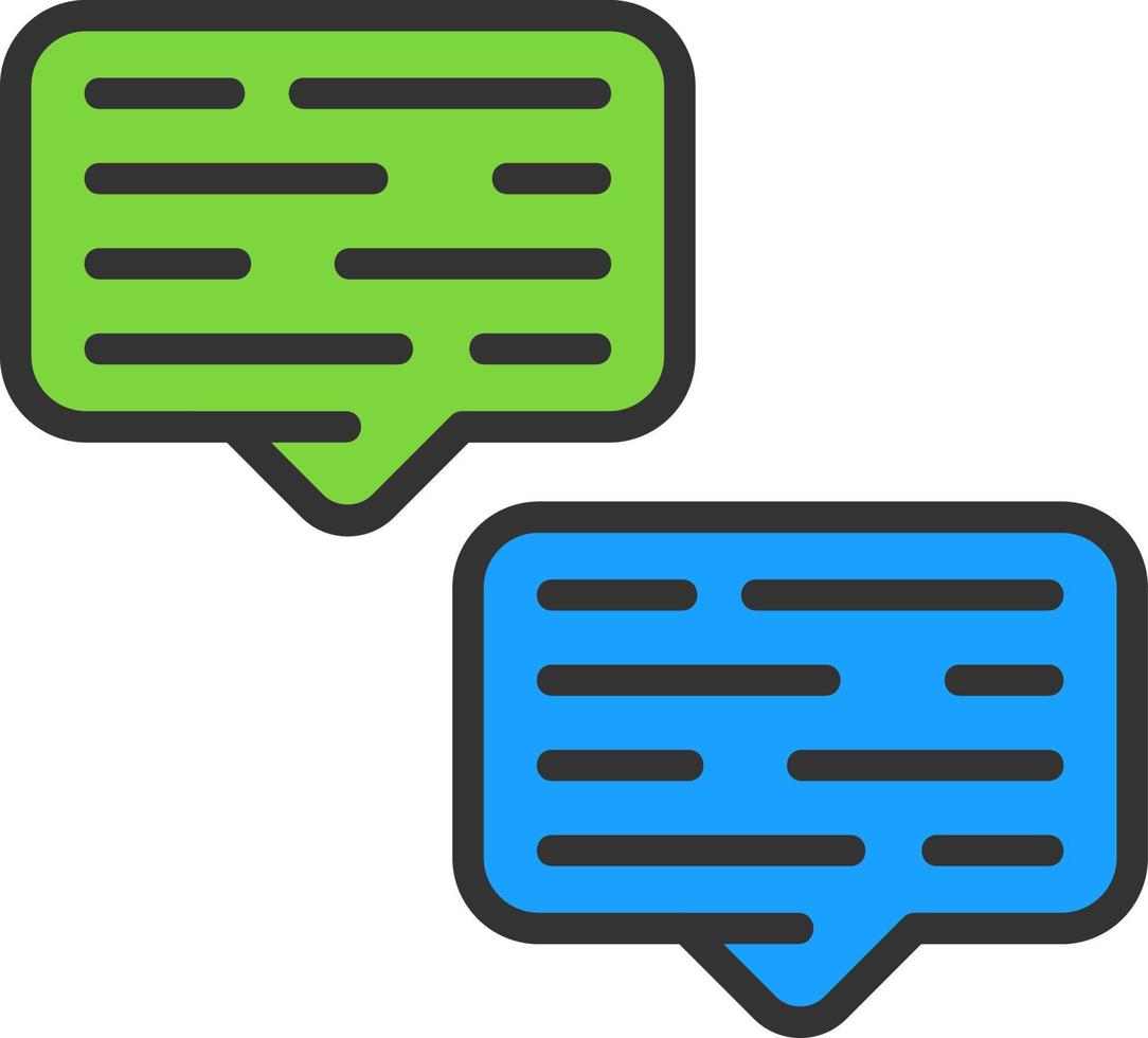 Conversation Vector Icon Design