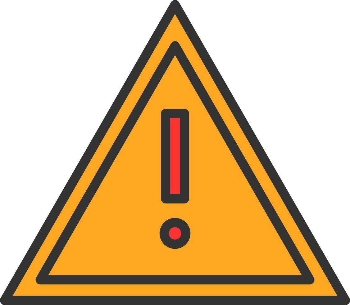 Exclamation Mark Vector Icon Design