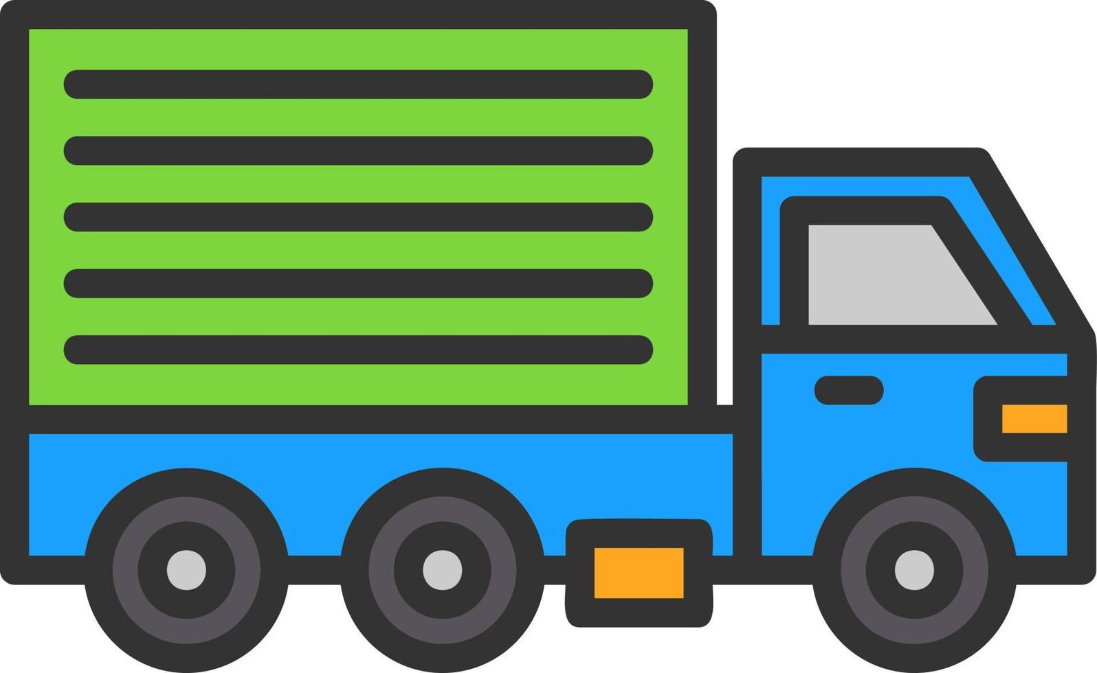 Cargo Truck Vector Icon Design