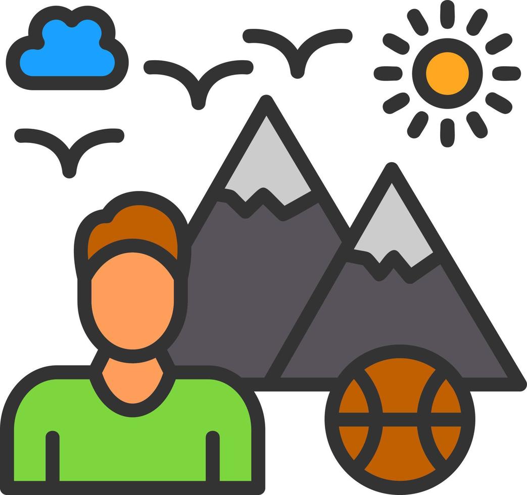 Sports And Adventure Vector Icon Design