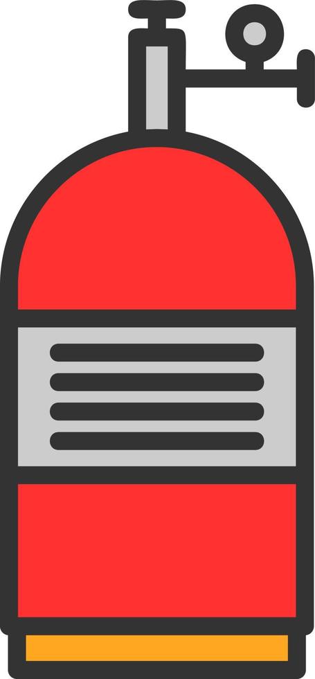 Oxygen Tank Vector Icon Design