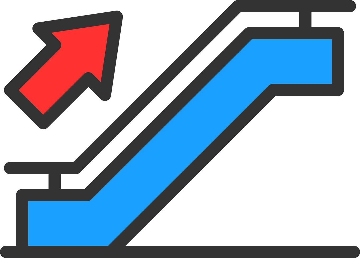 Escalator Vector Icon Design