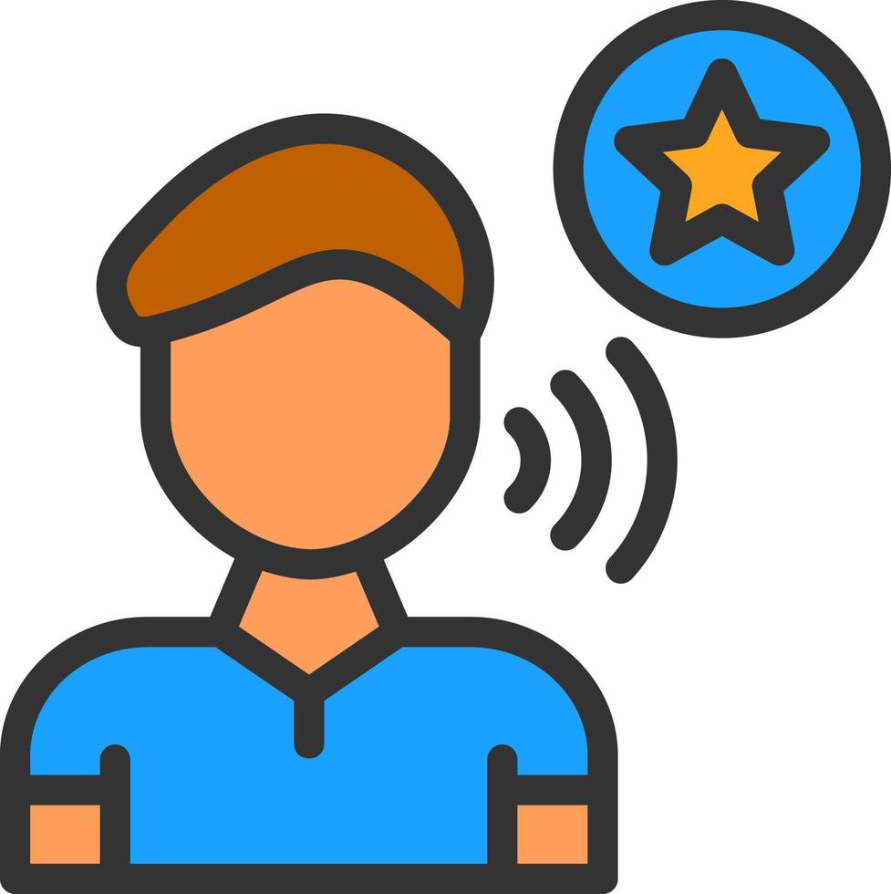 Influencer Vector Icon Design