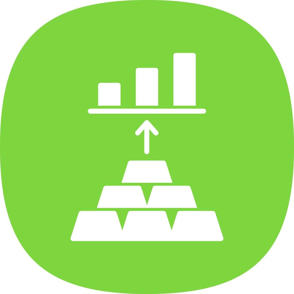 Gold Investing Vector Icon Design