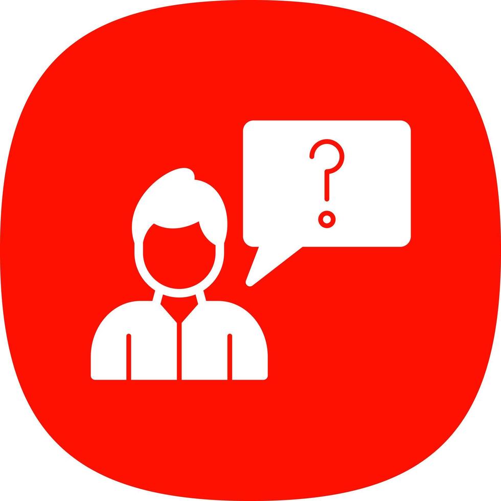 Ask Vector Icon Design