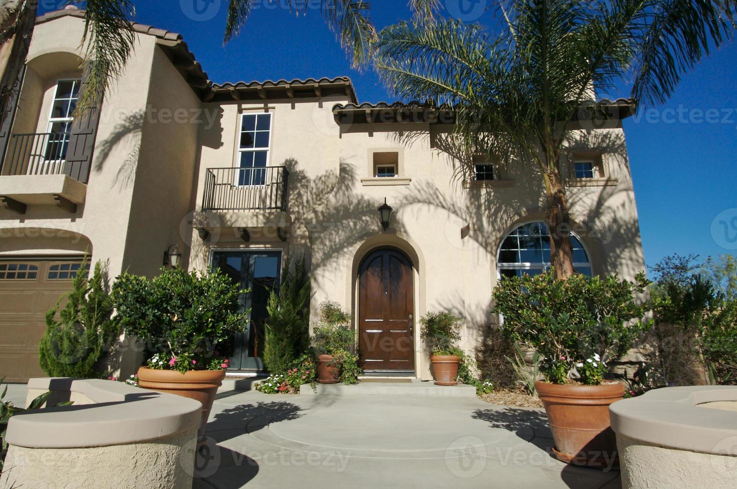 Newly Constructed Modern Home Facade photo