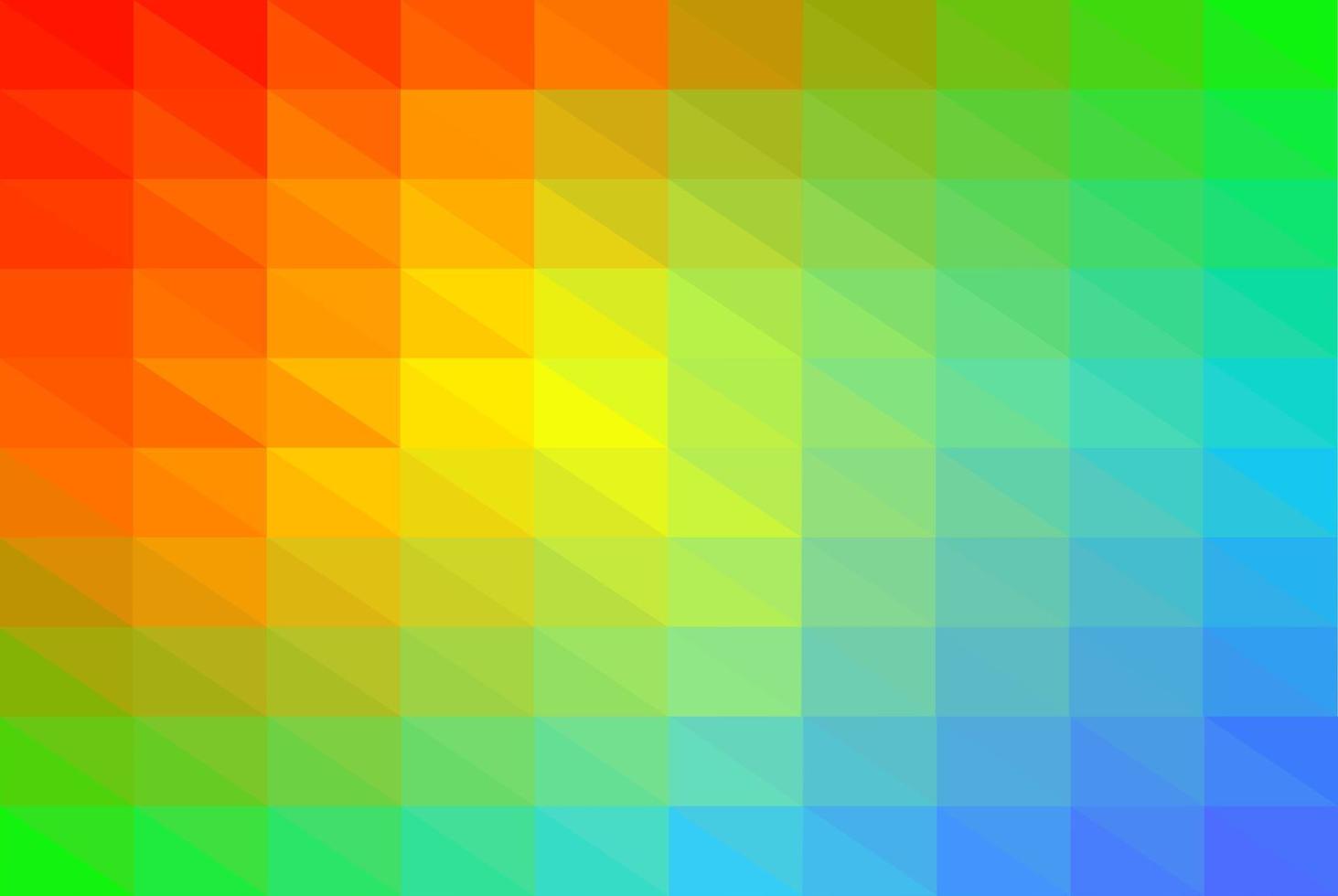 el fondo de malla dominante es el color del arco iris. fondo de malla con triángulos de colores. vector