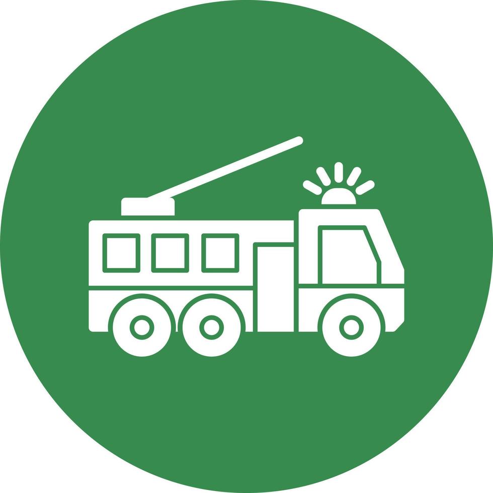 Fire Truck Vector Icon Design