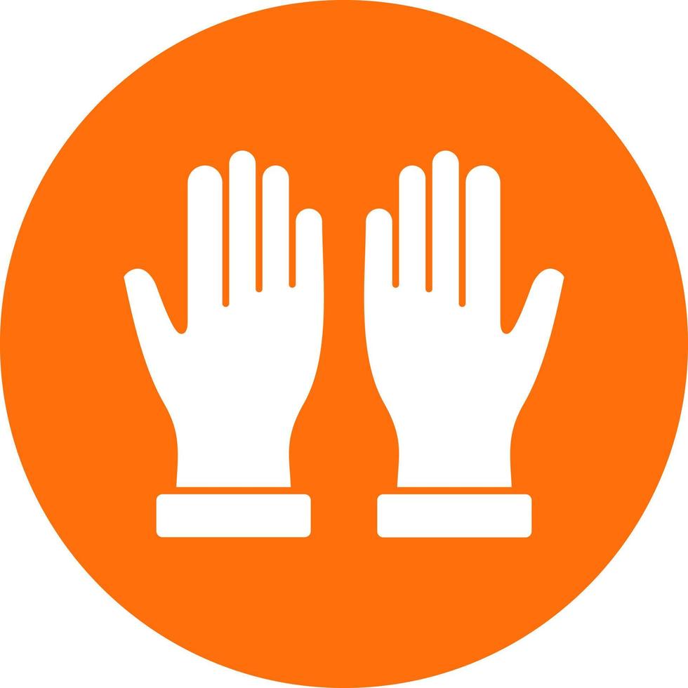 Hand Gloves Vector Icon Design