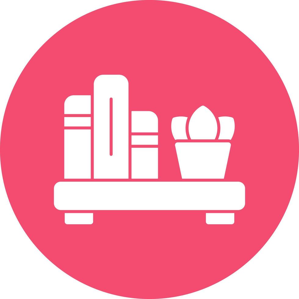 Book Shelf Vector Icon Design