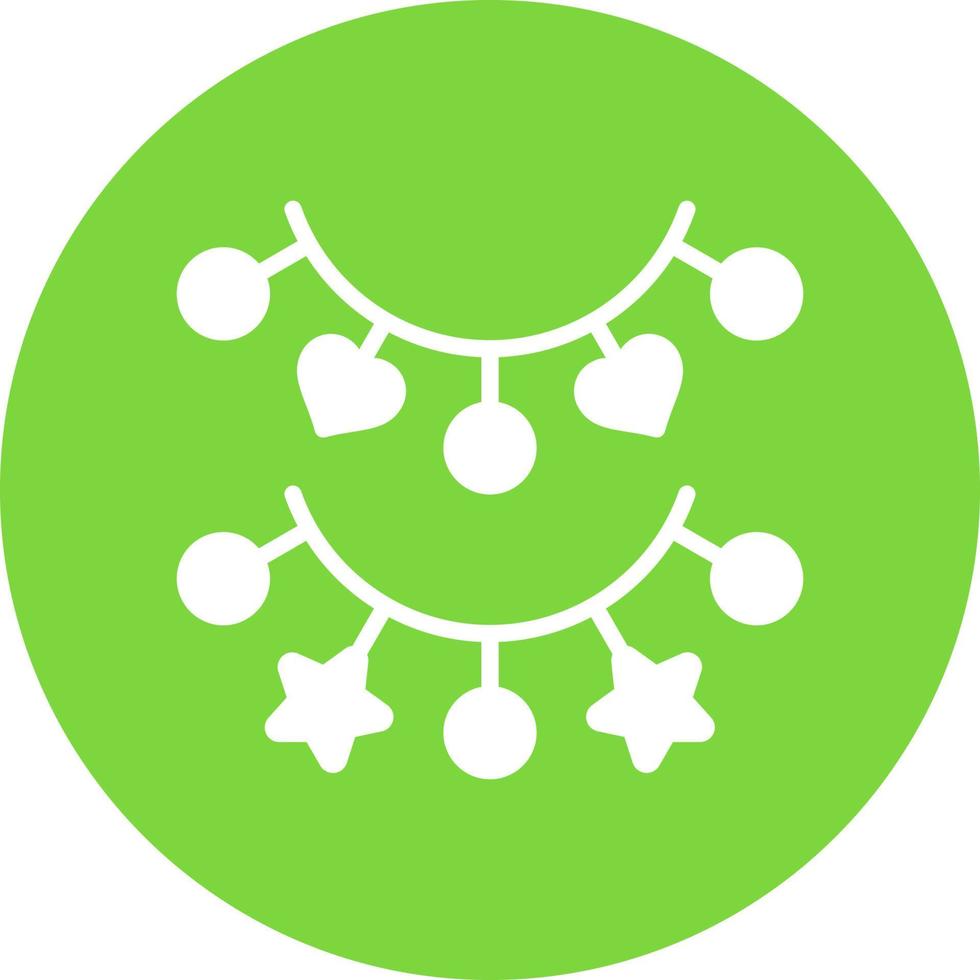 Christmas Lights Vector Icon Design